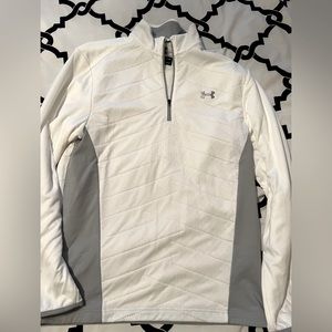 Under Armour pullover size medium white and grey
